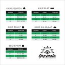 TJAP MATA / CAP MATA Kikir Segitiga (Kasar) 10", Gagang Karet
