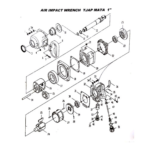TJAP MATA / CAP MATA Spare Part AIW 1” DR No.16 (Hammer Frame).