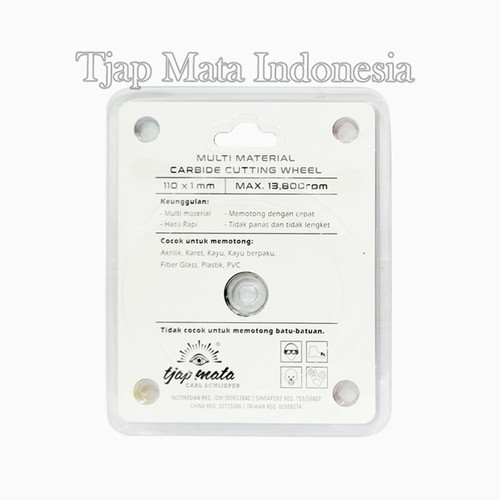 TJAP MATA / CAP MATA Pisau Potong 110 MM PVC, Plastik, Kayu, Akrilik.