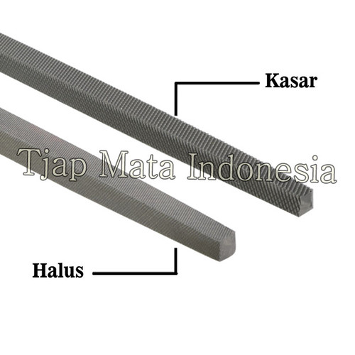 TJAP MATA / CAP MATA Kikir Segi Empat (Kasar) 10" Tanpa Gagang