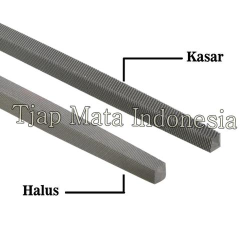 TJAP MATA / CAP MATA Kikir Segi Empat (Kasar) 8" Tanpa Gagang