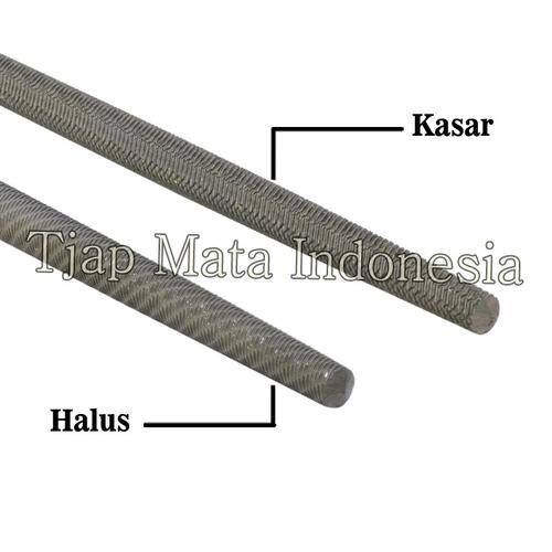TJAP MATA / CAP MATA Kikir Bulat (Kasar) 12" Tanpa Gagang
