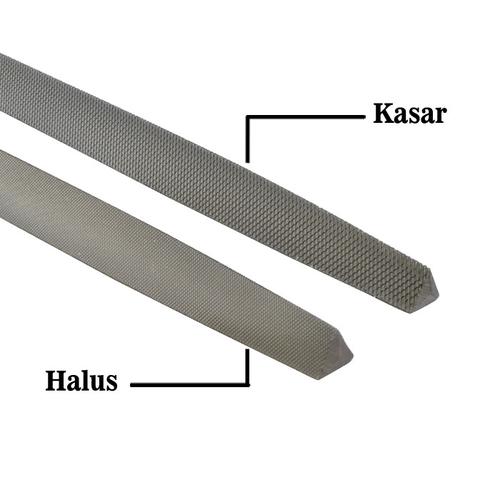 TJAP MATA / CAP MATA Kikir Segitiga (Kasar) 10", Gagang Karet