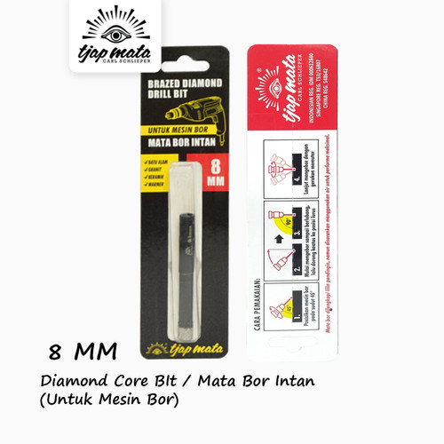 TJAP MATA / CAP MATA  Mata Bor Granit/Marmer/Keramik (Mesin Bor) 8 MM