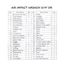 TJAP MATA / CAP MATA Spare Part Air Impact 3/4"DR | No.37 (CONICAL SPRINGSEAT)