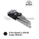 TJAP MATA / CAP MATA Kunci L SET 9 PCS SNCM+V - (STAR)