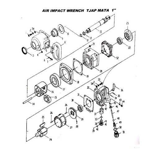 TJAP MATA / CAP MATA Spare Part Air Impact 1" DR | No.12 (Retainer Ring)