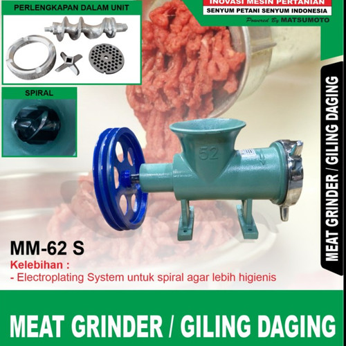 Meat Grinder Mahkota Mesin Giling Daging MM-62 Stainless Original
