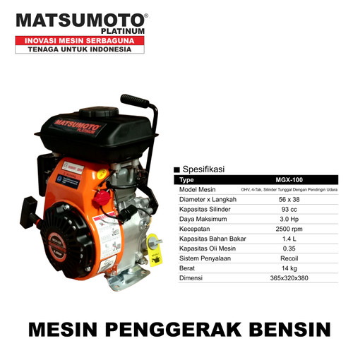 mesin penggerak engine bensin motor starter serbaguna original