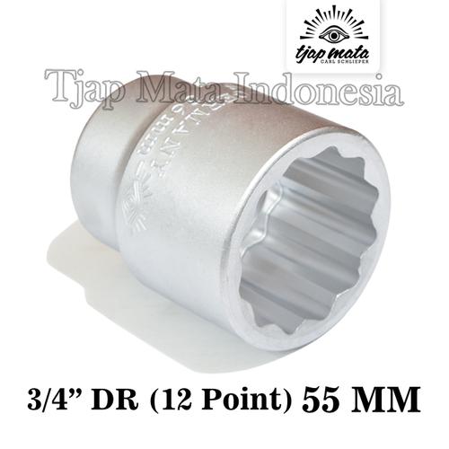 TJAP MATA  / CAP MATA Socket 55 MM 3/4" DR - 12 Point