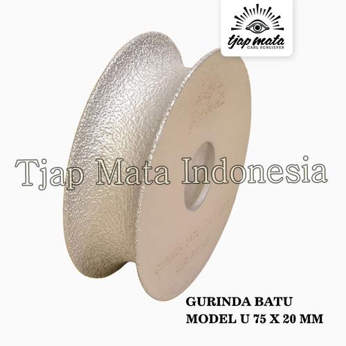 TJAP MATA / CAP MATA Mata Pinggul Bevel/Gurinda Batu Model U 75 X 20 MM