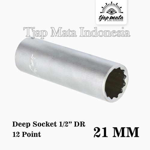 TJAP MATA / CAP MATA Deep Socket 1/2" DR 12 Point 21 MM
