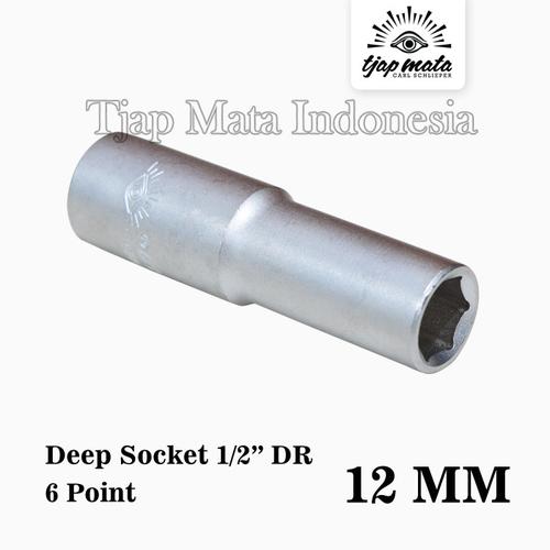 TJAP MATA / CAP MATA Deep Socket 1/2" DR 6 Point 12 MM