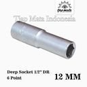 TJAP MATA / CAP MATA Deep Socket 1/2" DR 6 Point 12 MM