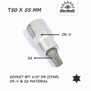 TJAP MATA / CAP MATA Socket Bit 1/2" DR Star T55 x 55 MM