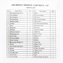 TJAP MATA / CAP MATA Part Air Impact 1/2" DR NO.26 (Air Inlet Connect)