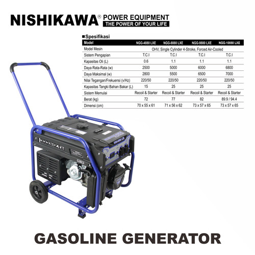 Promo Spesial Banting Harga Genset Bensin 1 phase 3000 watt Original