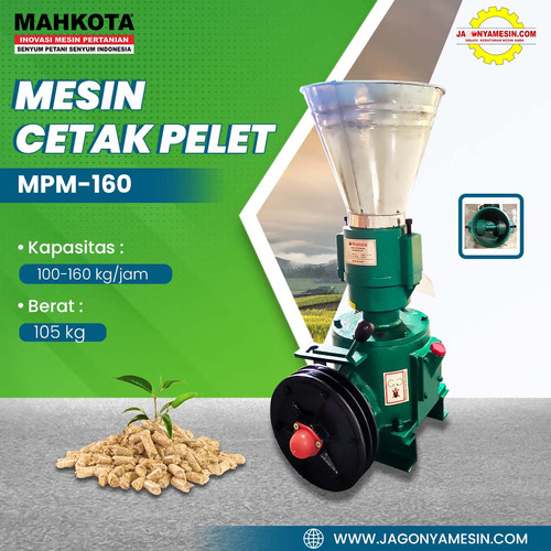 MESIN PELET CETAK PANGAN TERNAK SERBAGUNA MAHKOTA MPM - 160