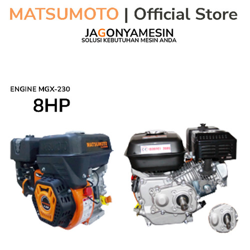 MESIN PENGGERAK BENSIN MGX-230 DAYA POWER 8 HP