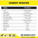 MESIN PENYEMPROT SEMEN | CEMENT SPRAYER TCS-2550 CE