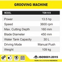 TIGON GROOVING MACHINE TGM 18B + MESIN BENSIN 15 HP