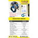 TIGON MESIN AIRLESS PAINT SPRAYER TPS 33 XEI-2 MAX PRESSURE 227 BAR
