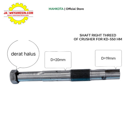 SHAFT AS SPAREPART FOR GILING PADI KD-550 HM