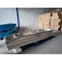 perahu aluminium boat 9 orang size 4.2 meter 420 L bergaransi