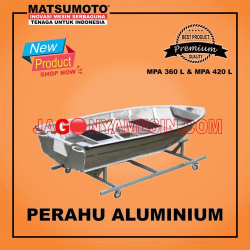 perahu aluminium boat 7 orang size 3.6 360 L