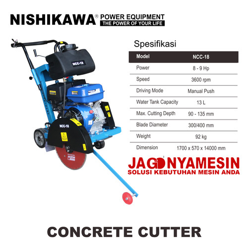 Potong Aspal Concrete Cutter Nishikawa NCC-18 ( GARANSI RESMI )