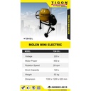 PENGADUK SEMEN MINI ELEKTRIK TIGON (TCM-120L)