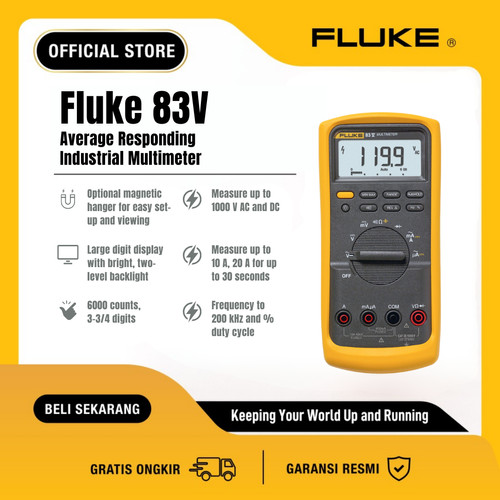 Fluke 83-V Average Responding Industrial Multimeter