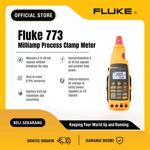 Fluke 773 Milliampere Process Clamp Meter