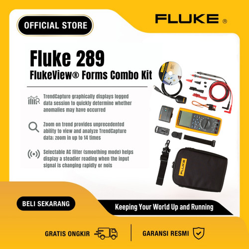 Fluke 289 True-RMS Data Logging Multimeter with FlukeView Forms Combo Kit