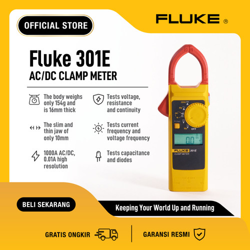 FLUKE 301e Series AC/DC - Digital Clamp Meter
