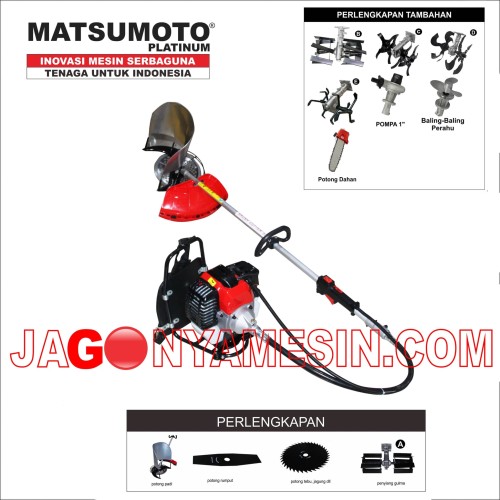 Mesin potong rumput/padi/ tebu/penyiang gulma Matsumoto MBC-434 (4in1)