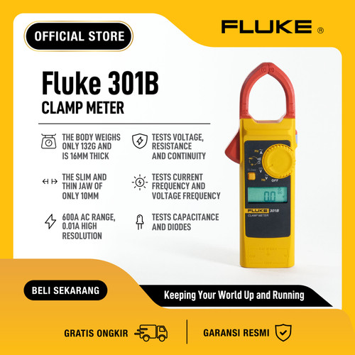FLUKE 301b 600 A AC - Digital Clamp Meter