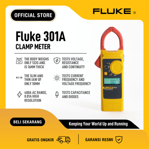 FLUKE 301a 400 A AC - Digital Clamp Meter