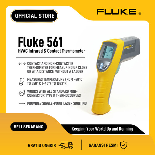 FLUKE 561 HVAC Infrared and Contact Thermometer