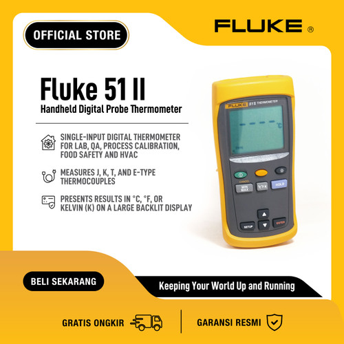 FLUKE 51 II Handheld Digital Probe Thermometer