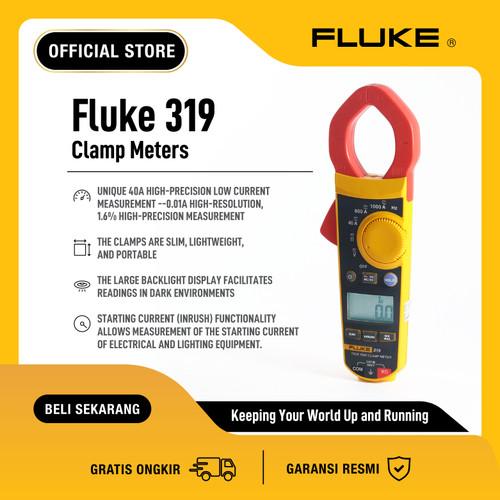 FLUKE 319 1000 AMP True-RMS AC/DC Clamp Meter