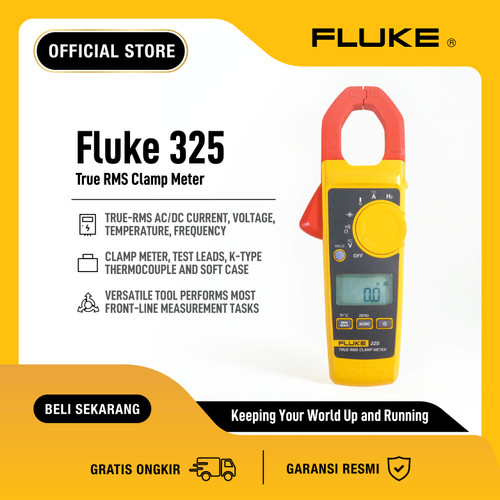 FLUKE 325 400A AC/DC True-RMS Clamp Meter ESPR