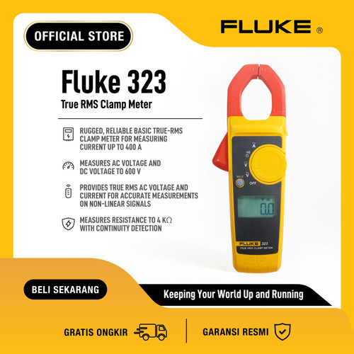 FLUKE 323 400A AC True-RMS Clamp Meter ESPR