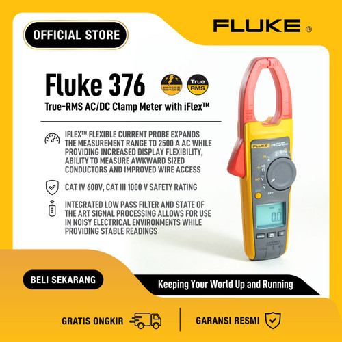 FLUKE 376 True-RMS AC/DC Clamp Meter with iFlex