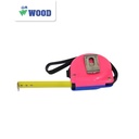 Roll Meter / Meteran / Measuring Tape  WOOD 3.6 MTR X 13 MM (BIRU & PINK)