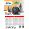 Blade Baling Centrifugal Blower 7.6" Fan wheel Impeller sirocco Kiri