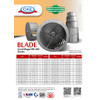 Blade Blower 6.5" Baling Blower Centrifugal Impeller Fan Sirocco Kiri
