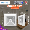 CEILING DUCT IMATSU CD-BPT10-12A-BB-ST 8 INCH 220V EKSOS PLAFON