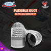 Aluminium Selang Flexible Ducting Pipa Exhaust Fan 4" Inch 10 Meter