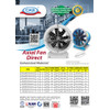 Axial Fan Direct Drive 18" 0.75KW 1400RPM 3 Phase 380V Casing Galvanis